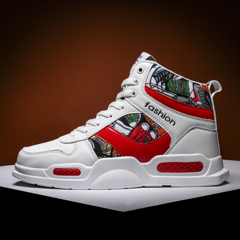 Allan – Sportieve Heren High-Top Graffiti Sneakers