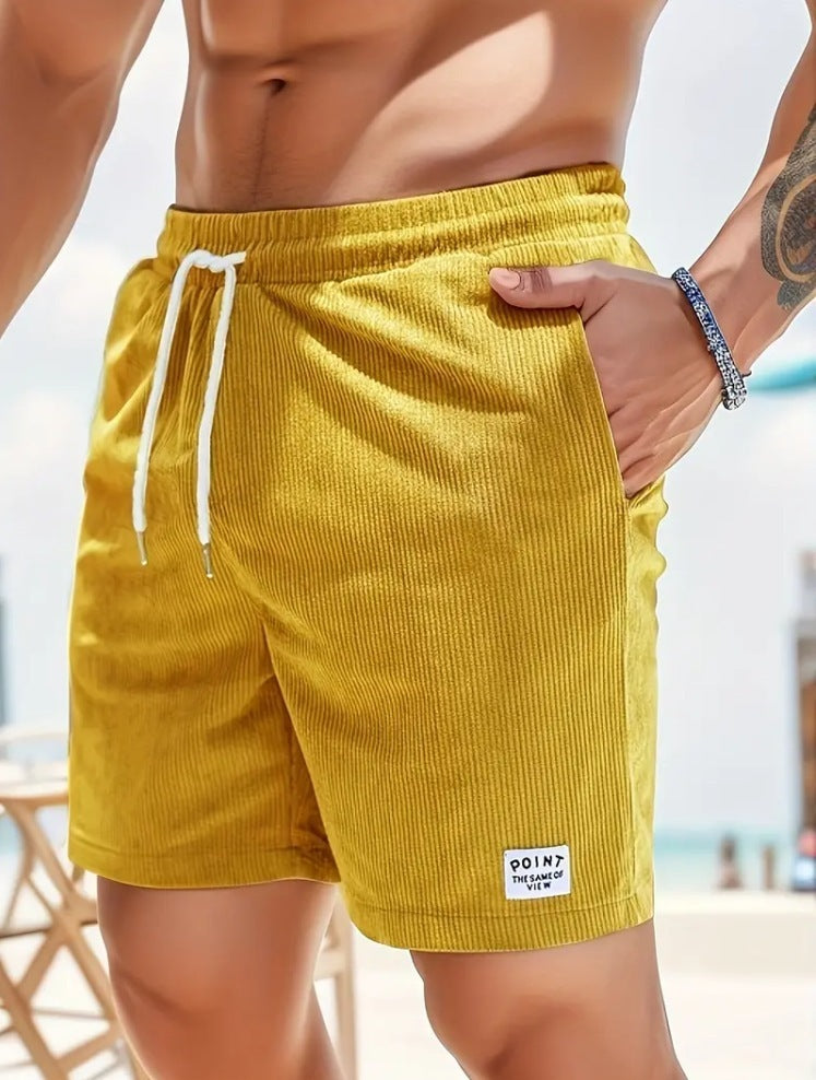 Angela – Luchtige Zomer Cordshorts met Veters voor Dames