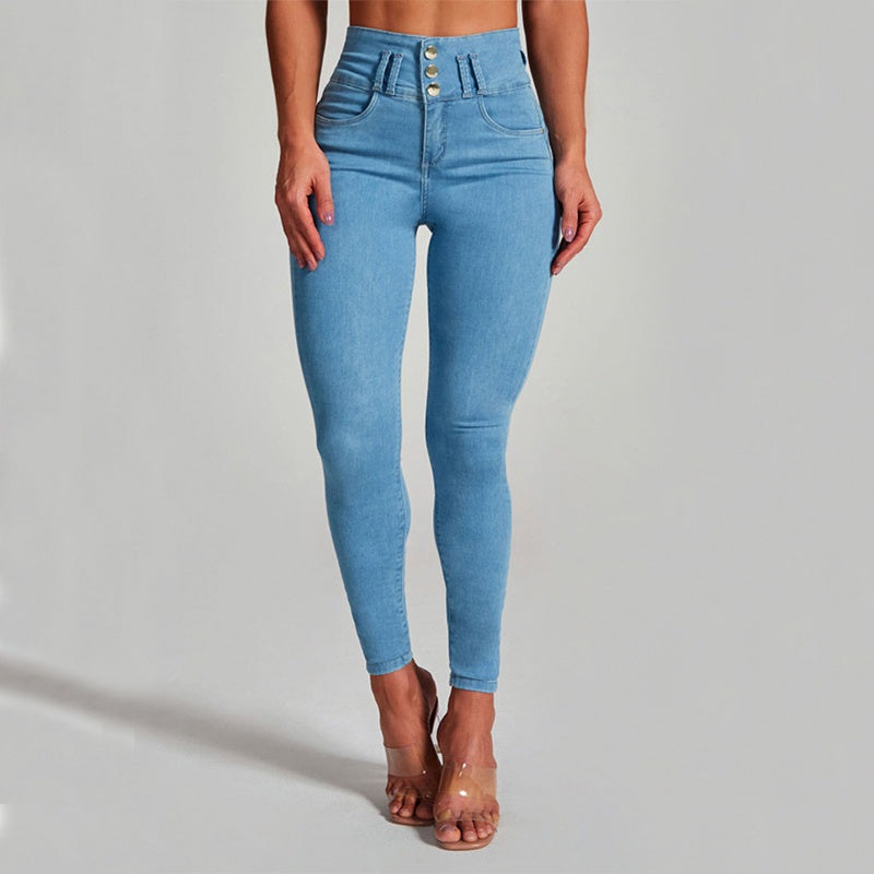 Francesca – Hooggetailleerde Skinny Damesjeans met Vormend Effect