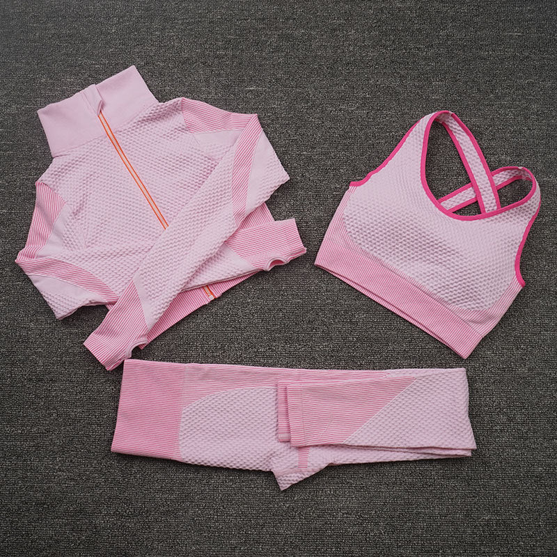 Charlotte – Drieledig Stretch-Fitnesspak voor Yoga