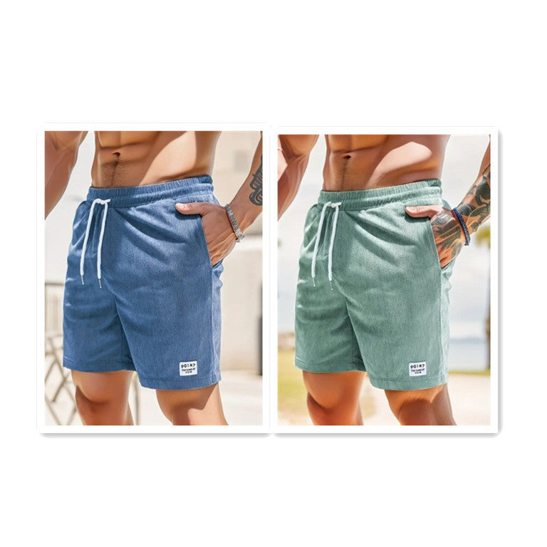 Angela – Luchtige Zomer Cordshorts met Veters voor Dames