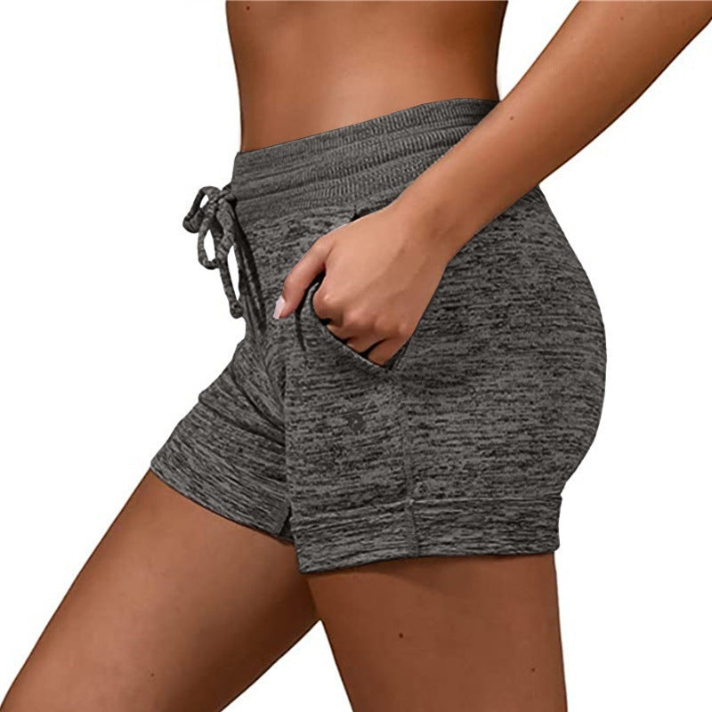 Amanda – Sneldrogende Dames Shorts met Vetersluiting en Stretch