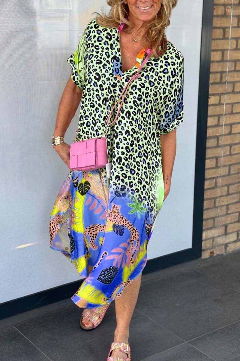 Andrea – Jurk met Luipaardprint
