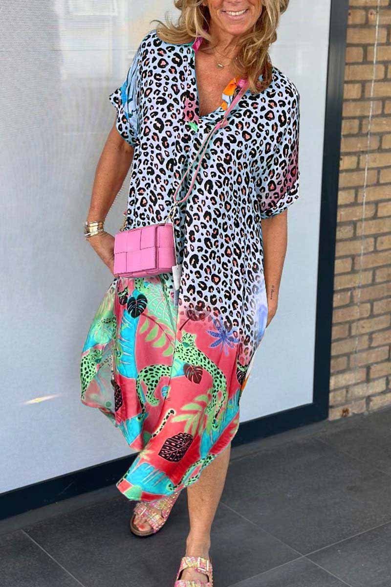 Andrea – Jurk met Luipaardprint