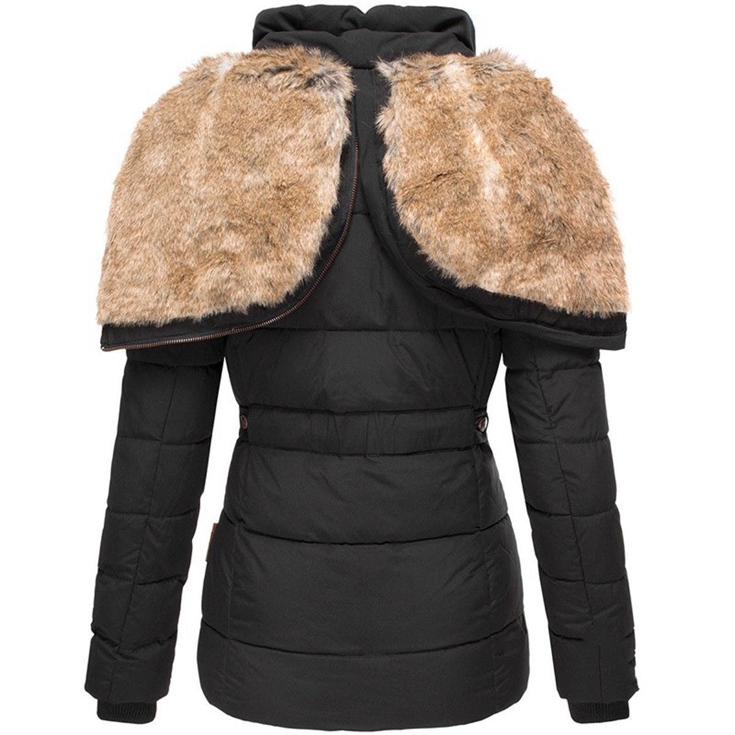 Jasmine – Winterjas met Bontvoering voor Dames