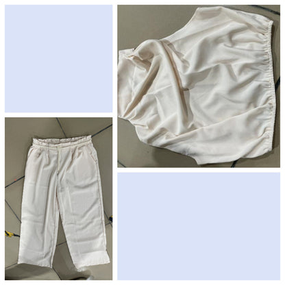 Ruby – Modieuze Mouwloze Top Met Wijde Broek Set