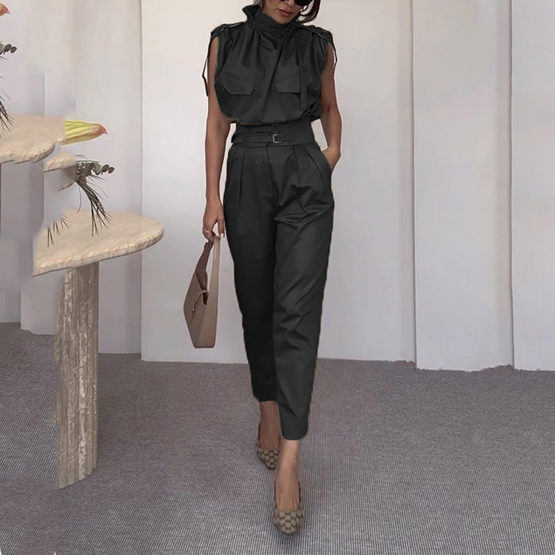 Esme – Schouder- en Taillevormende Blouse met Riem
