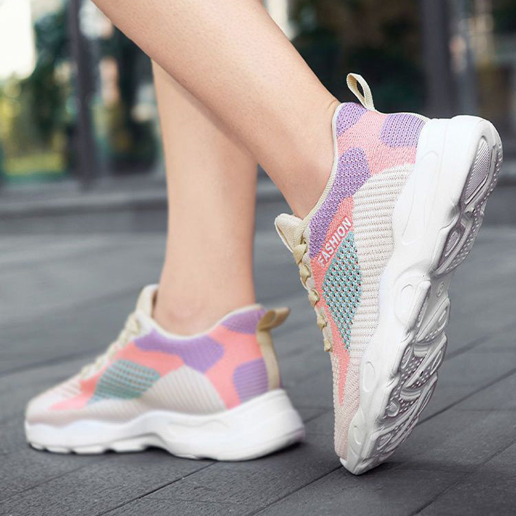 Heidi – Veelzijdige Dames-Sneakers met Kleurvlakken