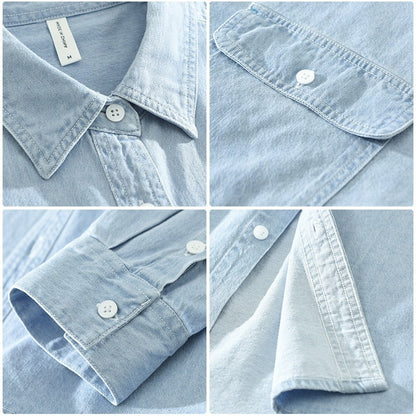 Julie – Casual Denim Lange Mouw Top