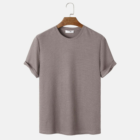 Louis – Basic T-Shirts met ronde hals in effen kleuren voor heren
