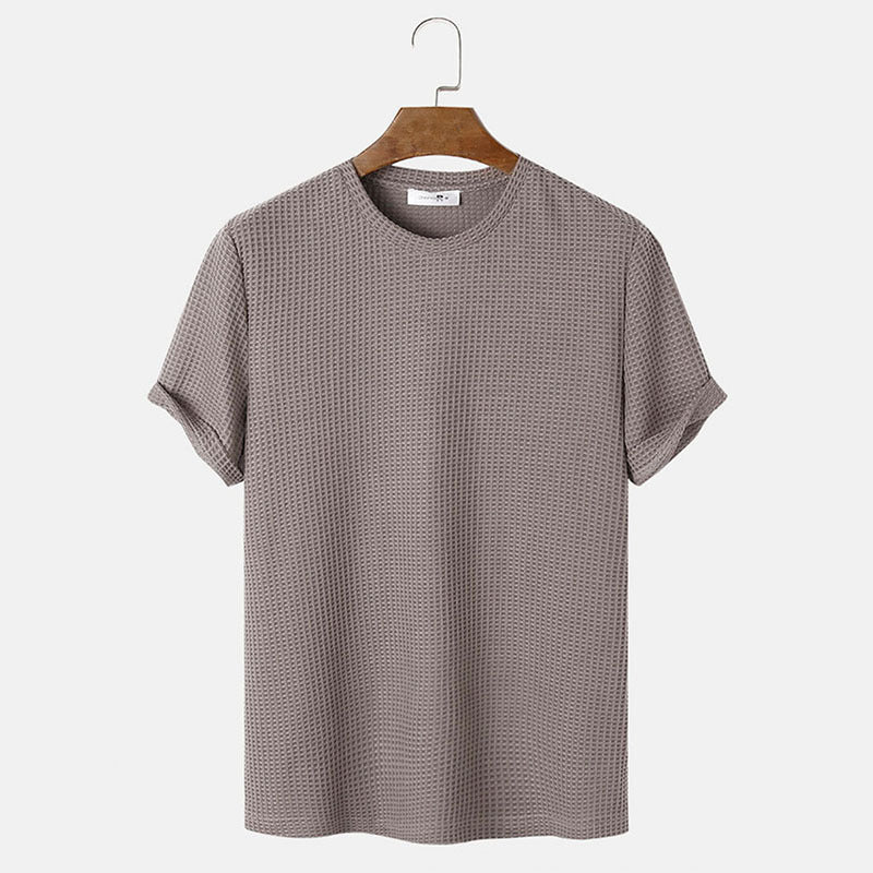 Louis – Basic T-Shirts met ronde hals in effen kleuren voor heren