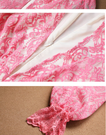 Tanya – Hoogwaardige Rok met Kant en Borduurwerk