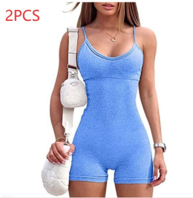 Melanie – Sportieve Jumpsuit met Spaghetti-Bandjes voor Dames