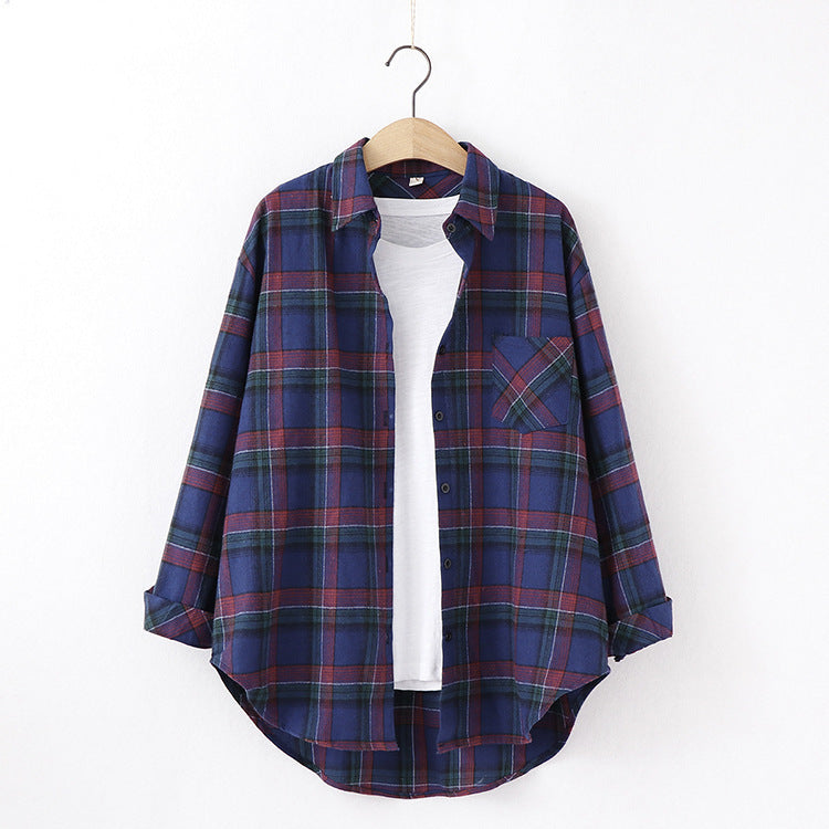 Ann – Karo Damesblouse met losse pasvorm