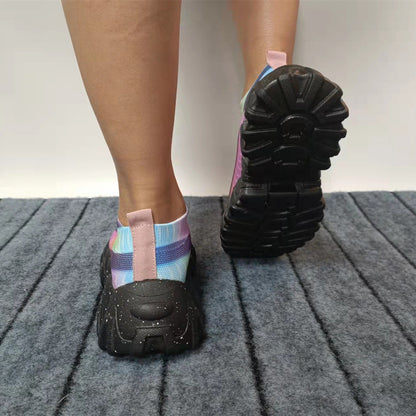 Amy – Kleurrijke Dames-Sneakers met Dikke Zool