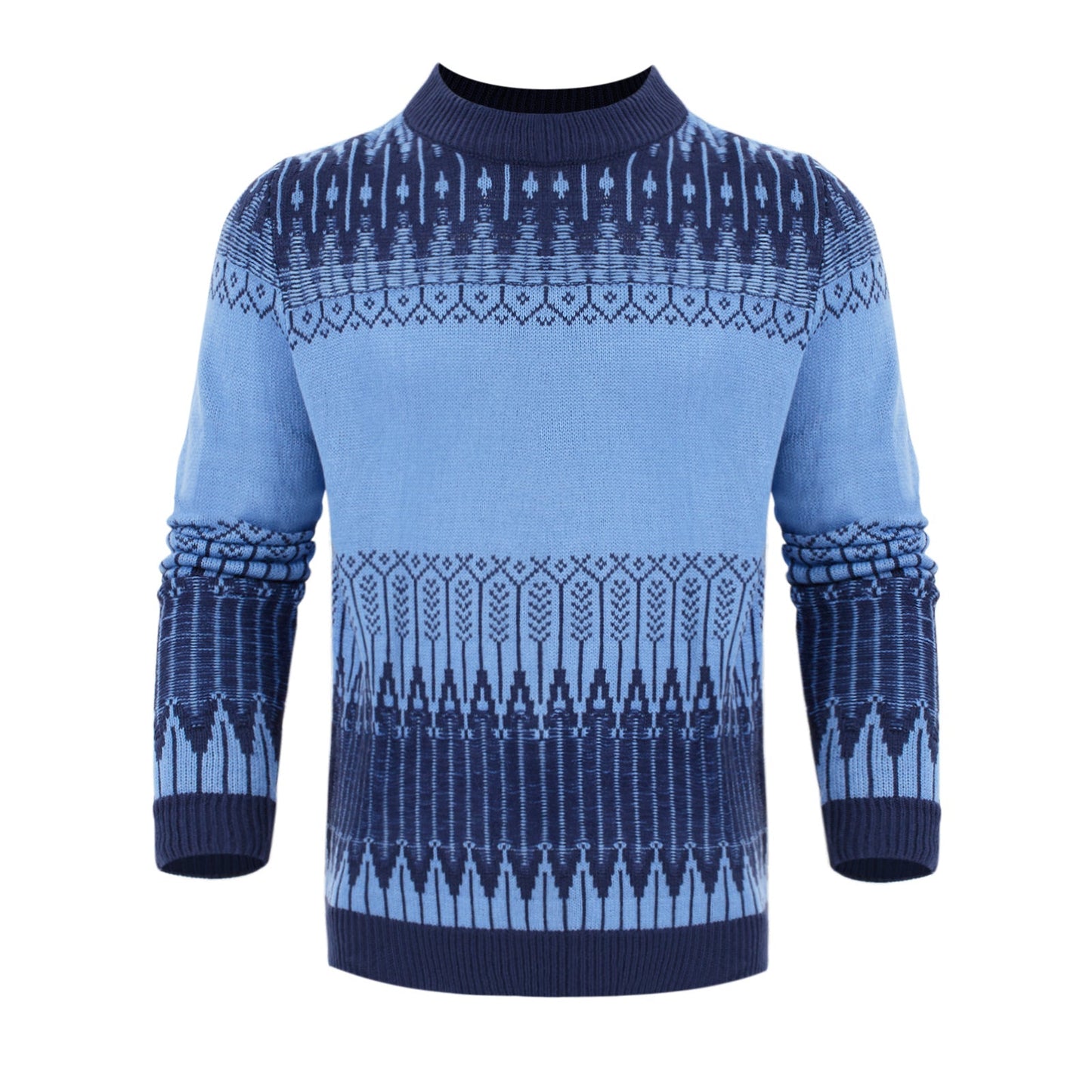 Marcus – Unieke Fair Isle Unisex Trui met Lange Mouwen