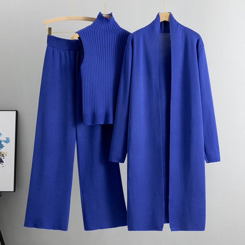 Elizabeth – Gebreid Set met Vest, Cardigan en Broek
