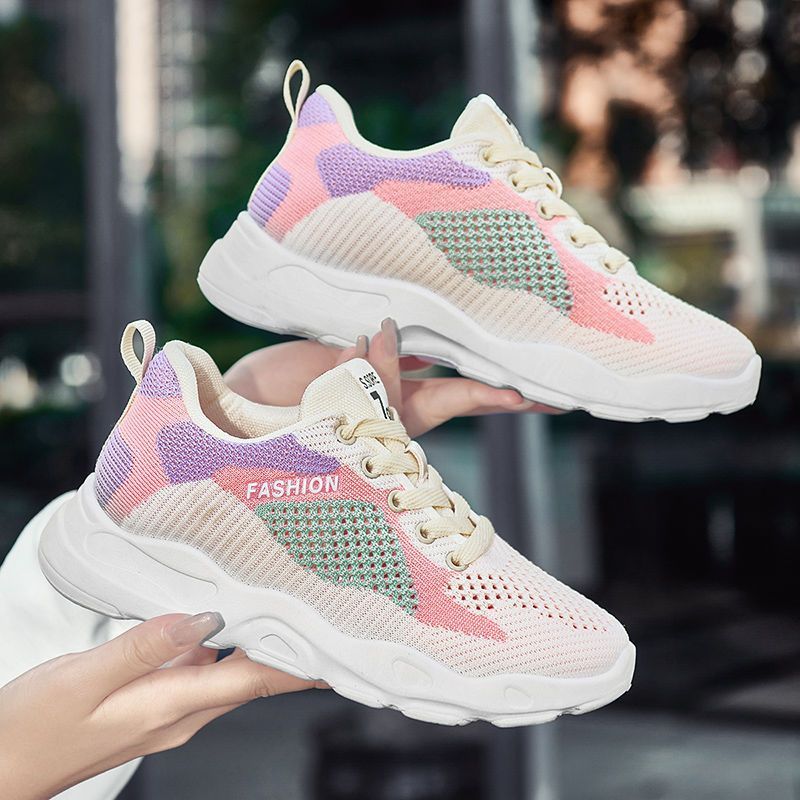 Heidi – Veelzijdige Dames-Sneakers met Kleurvlakken