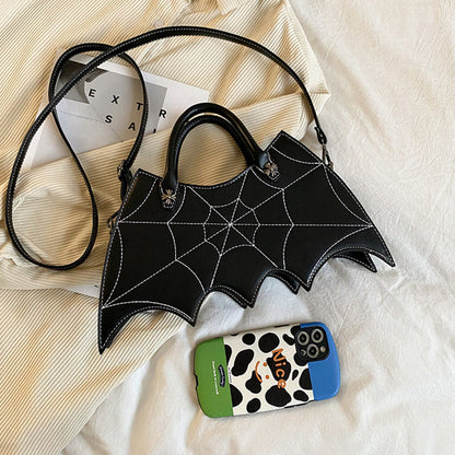 Julie – Schoudertas met Spinweb-Design voor Halloween