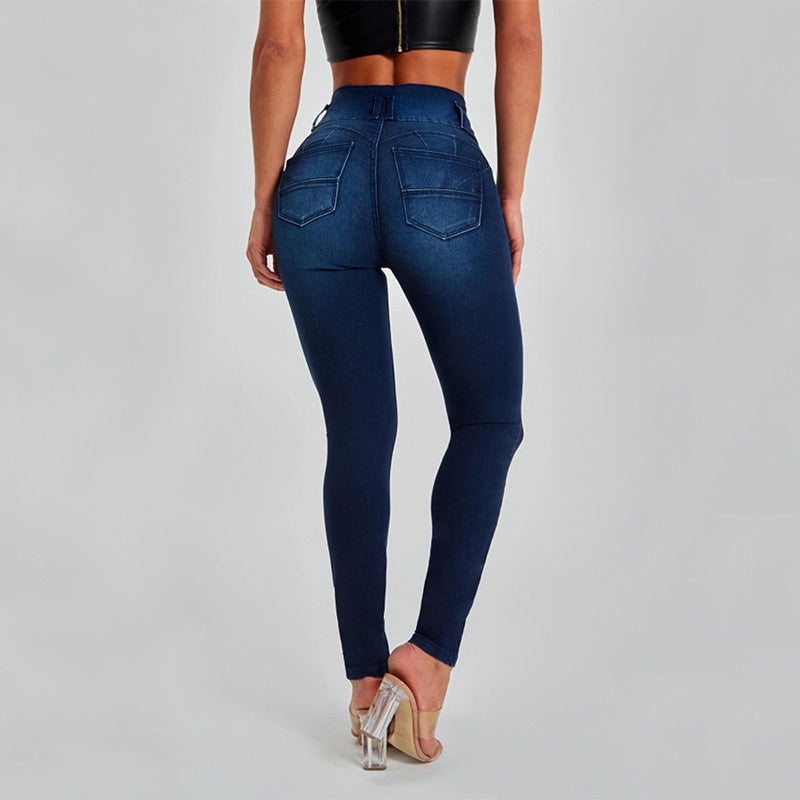 Francesca – Hooggetailleerde Skinny Damesjeans met Vormend Effect