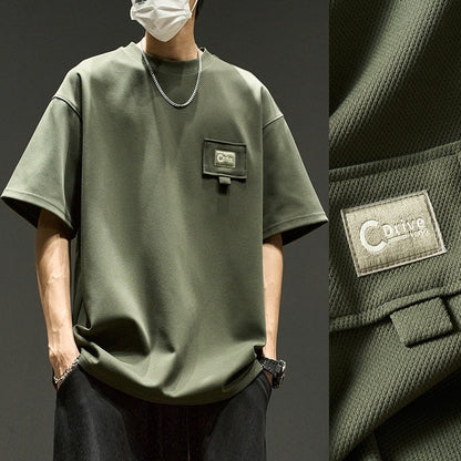 Paul – Wafel Korte Mouw Herenkleding in Amerikaanse Stijl