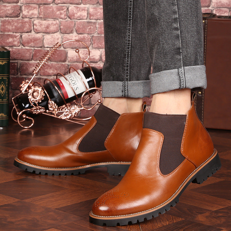 Adrian – Vegan Leren Martin Boots voor Heren
