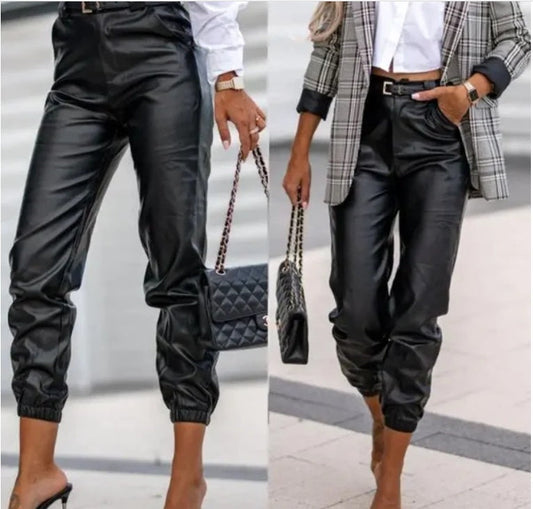 Sophia – Vegan Leren Broek voor Dames