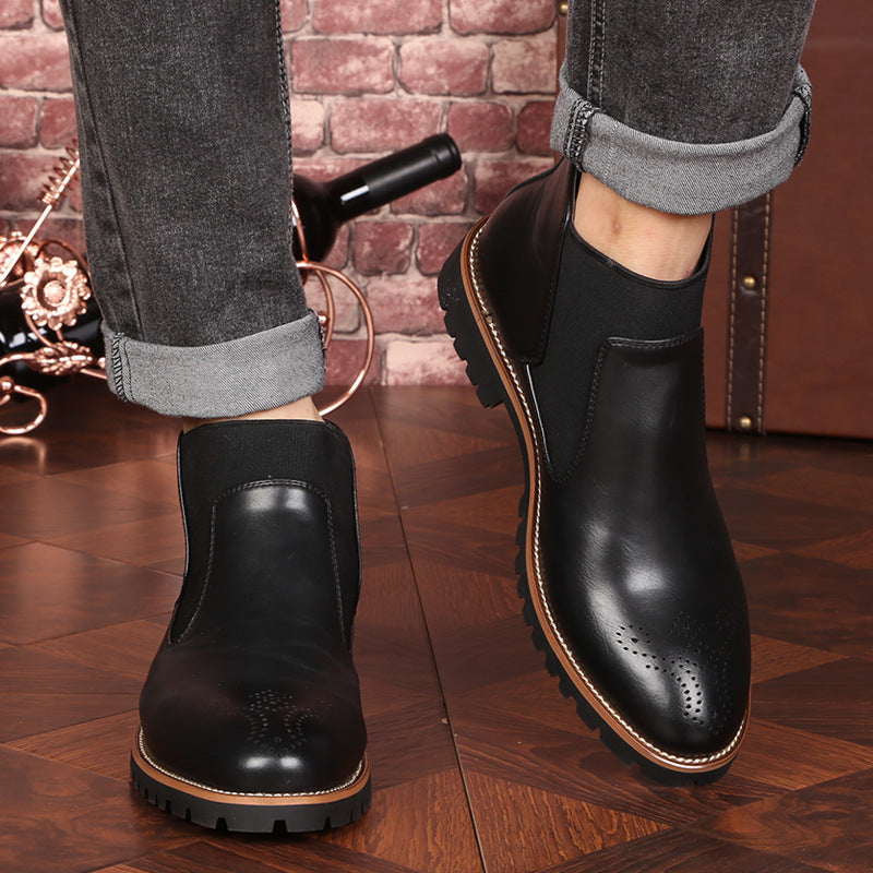 Adrian – Vegan Leren Martin Boots voor Heren