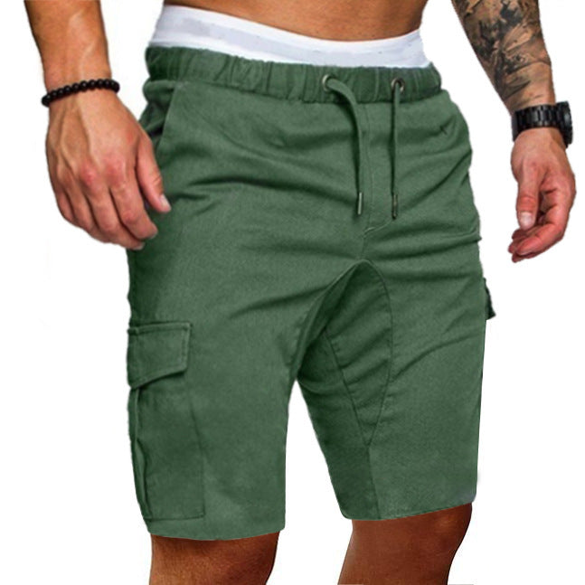 James – Strakke Elastische Heren-Cropped-Shorts
