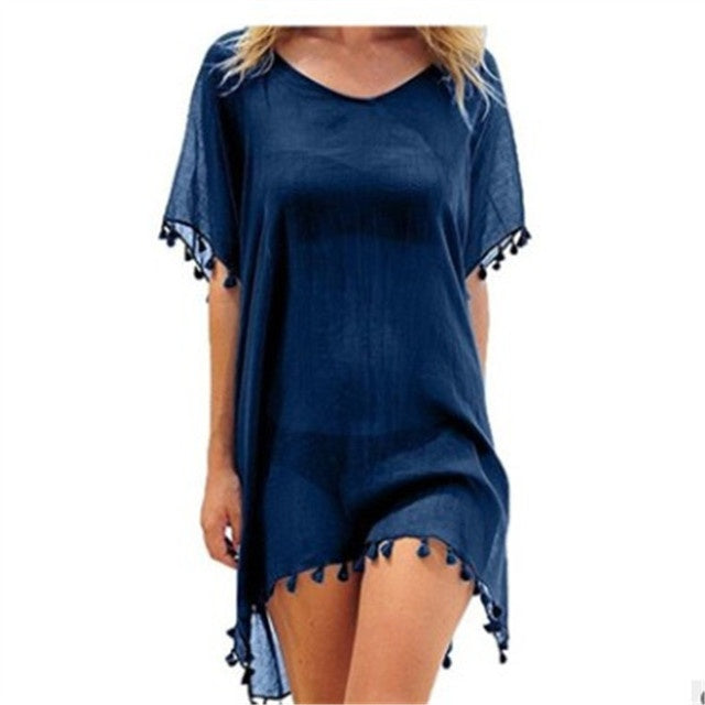 Tamara – Losse Chiffon Tuniek voor het Strand