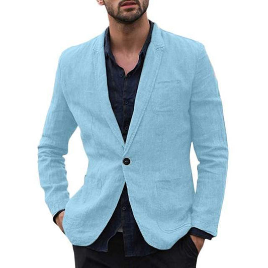 Jim – Dunne Herenblazer van Katoen