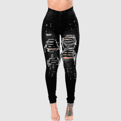 Jennifer – Versleten Damesjeans met Wassing