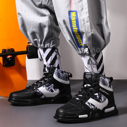 Allan – Sportieve Heren High-Top Graffiti Sneakers