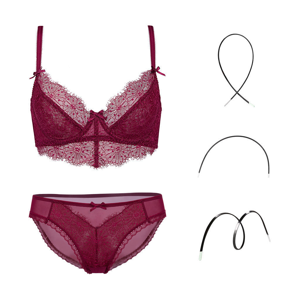 Stephanie – Transparante Lingerieset met Borduurwerk