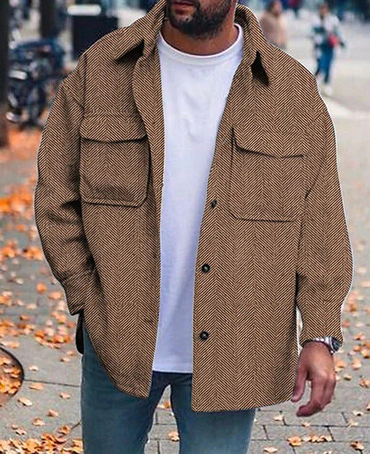 Glenn – Herenmantel met Polokraag