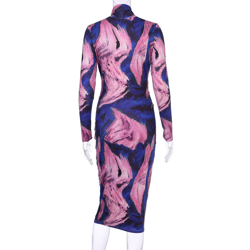Joanne – V-Hals Onregelmatig Sexy Tuniekjurk