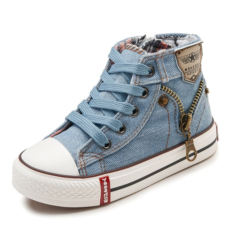 Kathleen – Ademend Denim Sneakers voor Kinderen