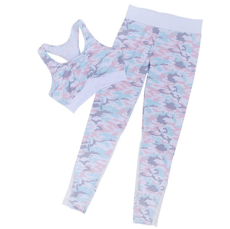 Denise – Camouflage Sportset met Mesh Beha en Fitness Leggings