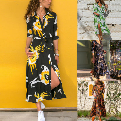 Lily – Vintage Chiffon Jurk