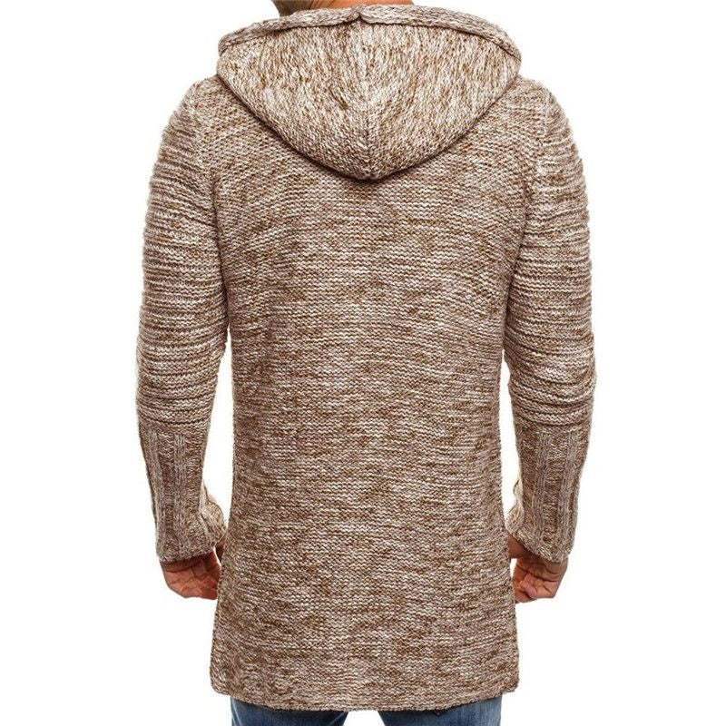 Gregory – Lange Heren Trenchcardigan met Kap voor de Winter