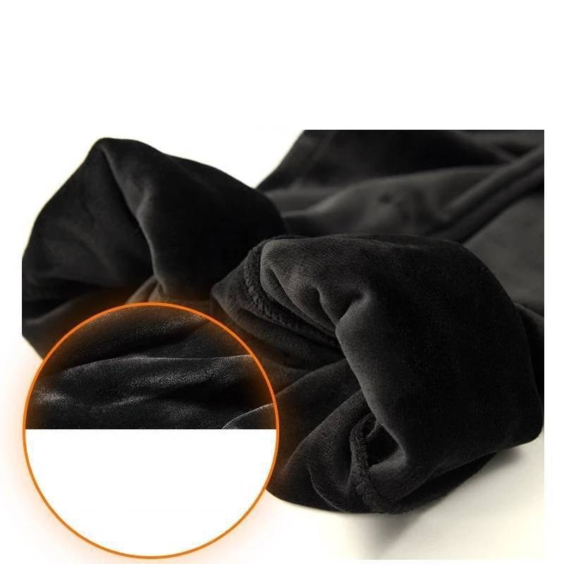 Jane – Slanke Casual Harem-Broeken van Vegan Kasjmier met Schapenvacht