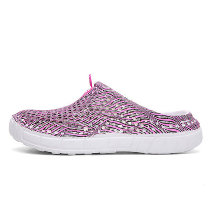 Fiona – Vegan Leren Damespantoletten met Uitsnijdingen