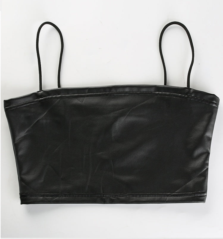 Wendy – Vegan Leren Top