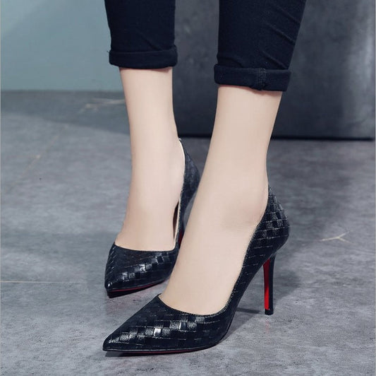 Lily – Hoge Hak Schoenen met Bloemenpatroon