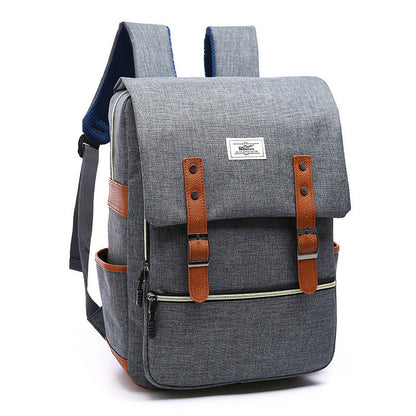 Ben – Vintage Canvas Rucksack met USB-Ladefunctie