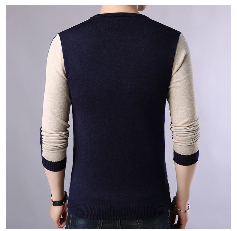 Dean – Klassieke Herenpullover met Ronde Halslijn