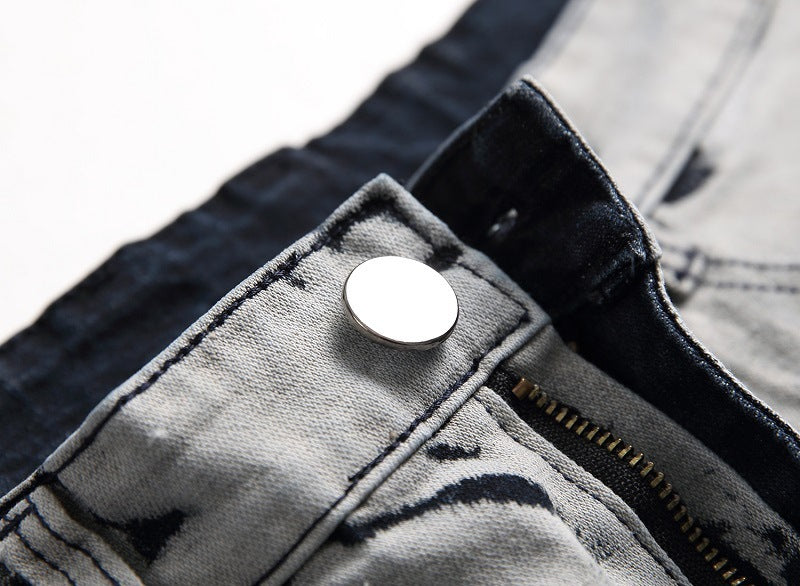 Matthew – Blau-Zwarte Herenjeans