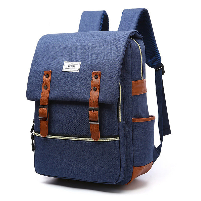 Ben – Vintage Canvas Rucksack met USB-Ladefunctie
