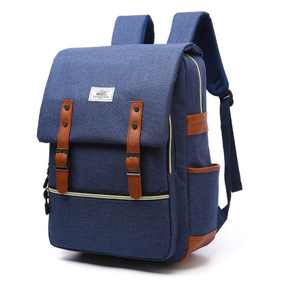 Ben – Vintage Canvas Rucksack met USB-Ladefunctie