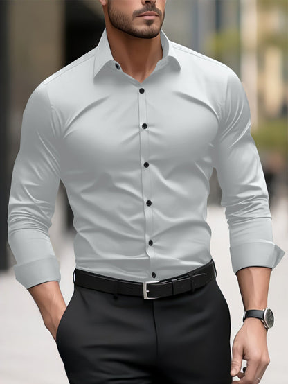 Miles – Lang Business-Casual Overhemd voor Heren
